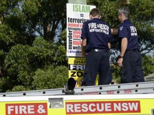 Hate Placards Target Sydney Islamic School